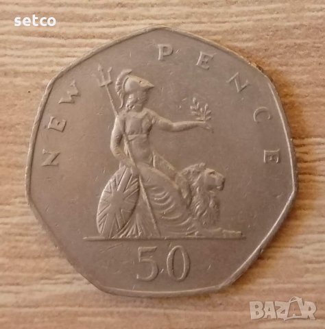 50 пенса Великобритания 1980 г. е201
