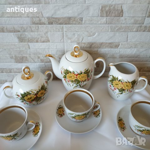 Сервиз за чай - 16 части - Полтавский фарфоровый завод - Сделано в СССР, снимка 13 - Сервизи - 39909174