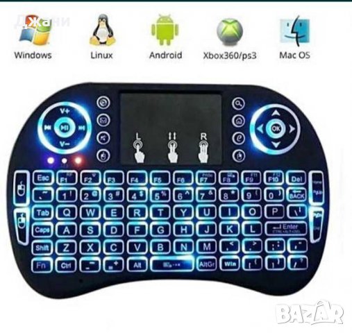 Безжична клавиатура за андроид,смарт тв,твбокс,уиндоус, снимка 3 - Клавиатури и мишки - 28489367