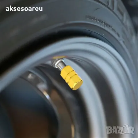 Капачки за кола устойчиви цветни алуминиеви красиви тапи за вентили за автомобилни джанти гуми кола, снимка 16 - Аксесоари и консумативи - 50332140