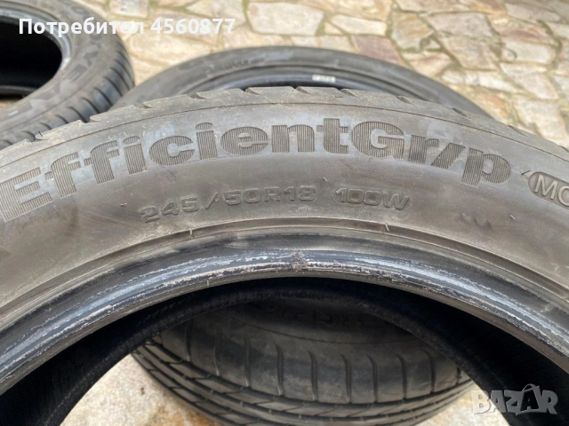 Летни гуми Goodyear Efficientgrip 245/50R18 100W Run Flat, снимка 6 - Гуми и джанти - 53029551