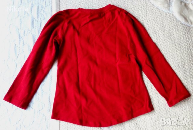 Детска червена блуза Wanex за момиче с ръст 110см, снимка 9 - Детски Блузи и туники - 28221097