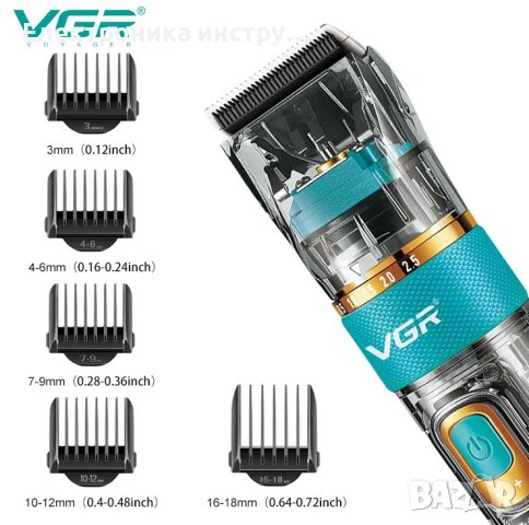 Професионална машинка за подстригване с керамично и прахово металургично острие, снимка 5 - Машинки за подстригване - 43154137