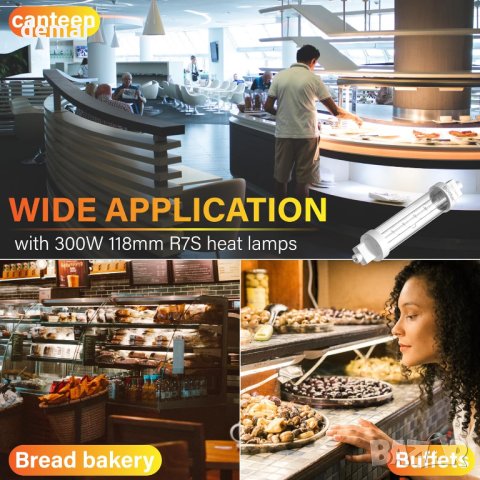  R7S крушка с нагревателна лампа 118 мм, 240 V, 4 бр., снимка 6 - Други - 43037749