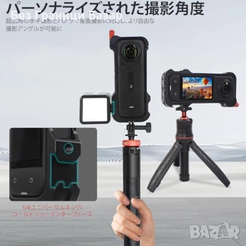 Нов сет за камера Insta360 X4 метална рамка + кейс + капачка за обектив, снимка 4 - Чанти, стативи, аксесоари - 51500183