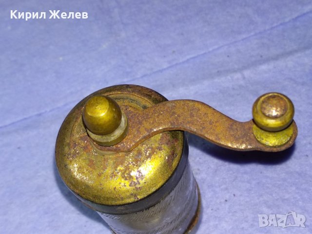 СТАРИННА СТИЛНО ОРНАМЕНТИРАНА МЕТАЛНА МЕЛНИЧКА За ПОДПРАВКИ РЯДКА КРАСИВА За КОЛЕКЦИЯ ДЕКОР 41410, снимка 4 - Антикварни и старинни предмети - 43598260