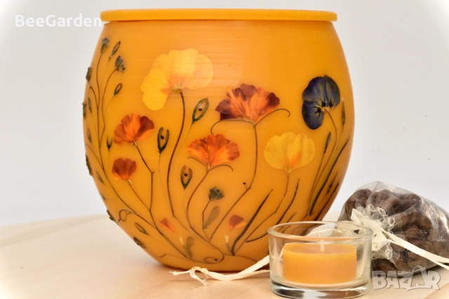 Фенери от пчелен восък, снимка 2 - Декорация за дома - 44648038