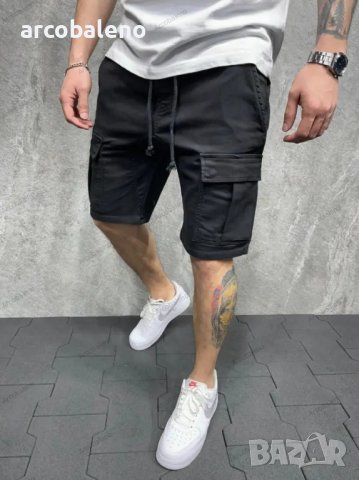 Улични мъжки къси ежедневни карго панталони с много джобове, 4цвята , снимка 4 - Къси панталони - 40851314