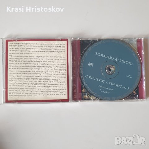 Tomaso Albinoni Concerti op.5 cd, снимка 2 - CD дискове - 43563106
