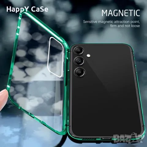 Samsung Galaxy A56 A16 A55 A15 / Двоен 360 градуса магнитен кейс калъф, снимка 5 - Калъфи, кейсове - 45119165