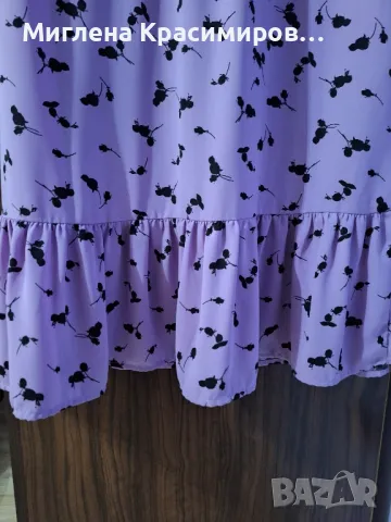 Рокля в лилаво, снимка 2 - Рокли - 47497089