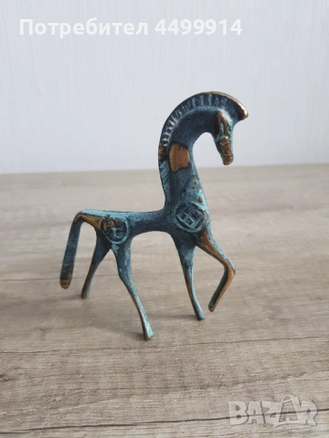 Бронзова статуя на древногръцки кон,реплика, снимка 8 - Антикварни и старинни предмети - 53268641