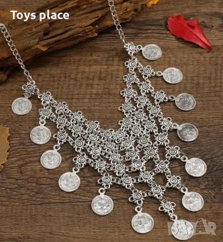 Различни модели етно колиета, прочелник, пендари, накит за народна носия 