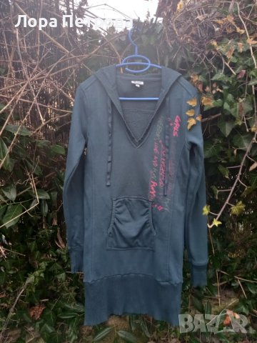 Спортна рокля цвят петролено синьо, снимка 1