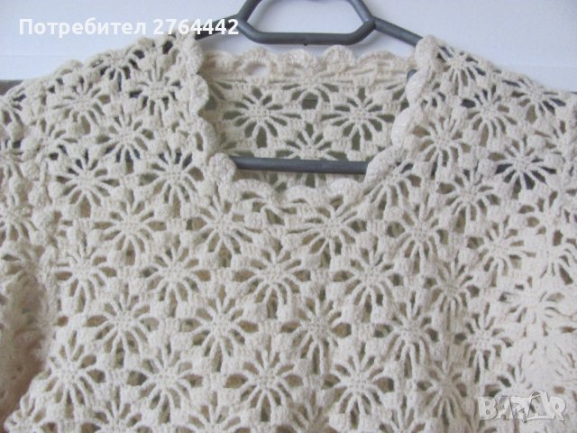 Плетена ефектна блуза, снимка 2 - Блузи с дълъг ръкав и пуловери - 36957168