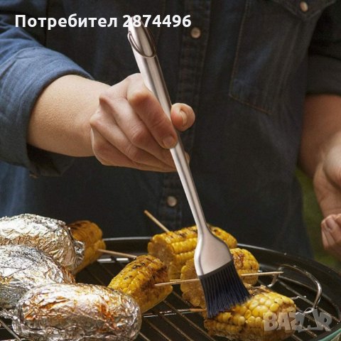 Домакинска силиконова четка със стоманена дръжка, снимка 4 - Други стоки за дома - 35355389