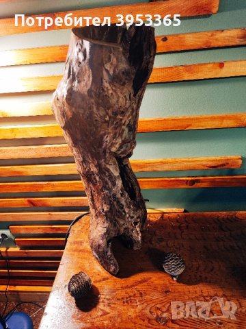 Лампион ръчна изработка от дърво, снимка 3 - Декорация за дома - 43845316