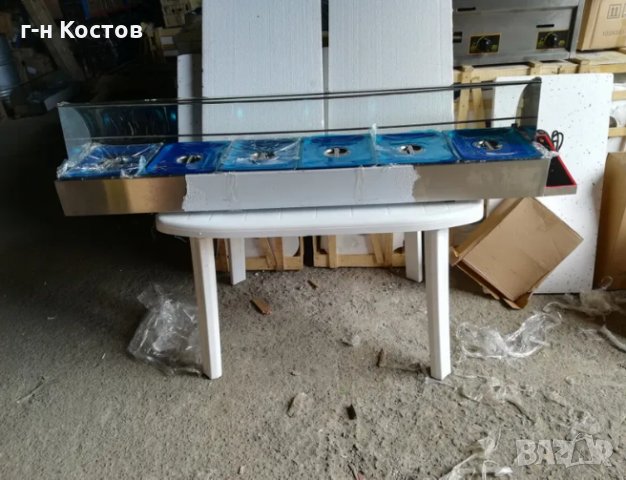 Топла витрина Бен-Мари на ток Работна температура от 30 до 90 градуса, с термостат. 3 вани Цена-490л, снимка 3 - Обзавеждане за заведение - 27665384