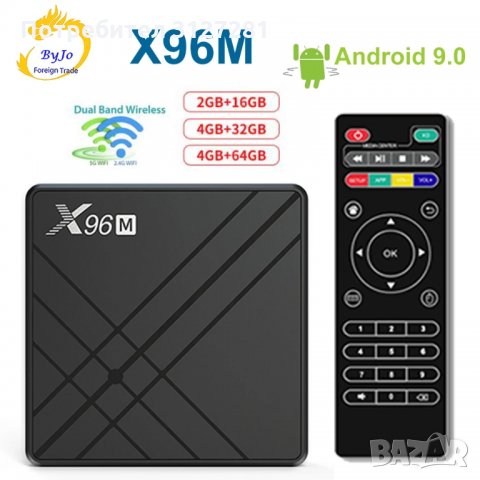   Промоция TV Box/Тв бокс/ Android X96M 4K 4GB/32GB, снимка 6 - Приемници и антени - 33533235