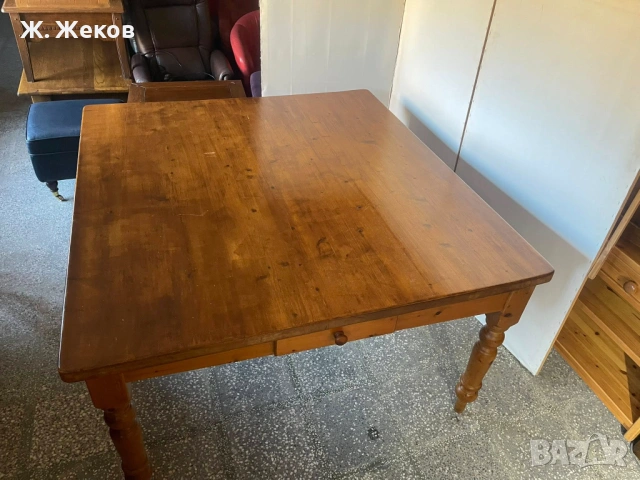 Масивна трапезна маса, снимка 2 - Маси - 53084427