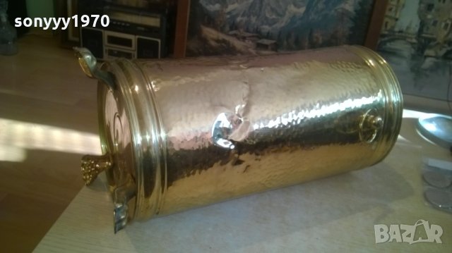 поставка за чадъри 42х23см-мед/месинг-внос швеицария, снимка 15 - Колекции - 27490237