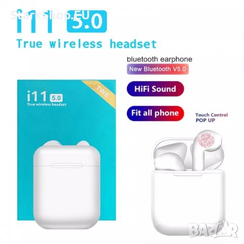 ТОП i11 качествени Безжични bluetooth слушалки airpods iphone android, снимка 7 - Безжични слушалки - 27852389
