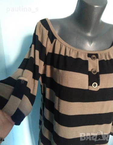 Еластичен пуловер тип туника с дълъг ръкав и регулация / голям размер , снимка 3 - Блузи с дълъг ръкав и пуловери - 35472861