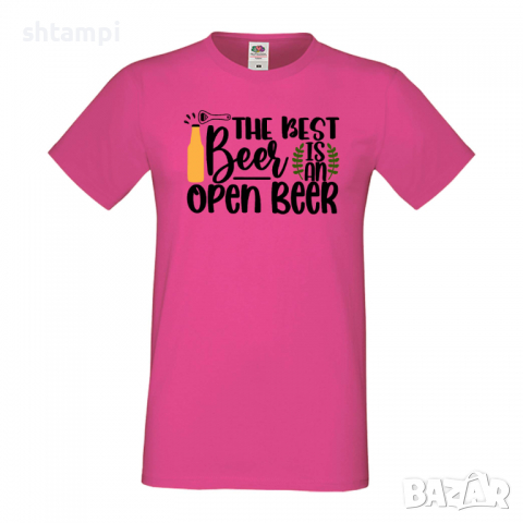 Мъжка тениска The Best Beer Is An Open Beer,Бира,Бирфест,Beerfest,Подарък,Изненада,Рожден Ден, снимка 6 - Тениски - 36387608