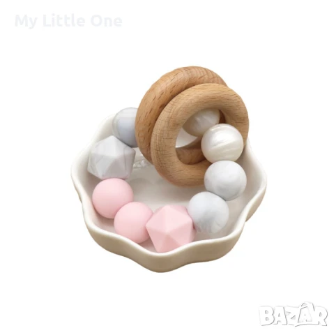 Силиконова гризалка при никнещи зъби, снимка 5 - Дрънкалки и чесалки - 51006673