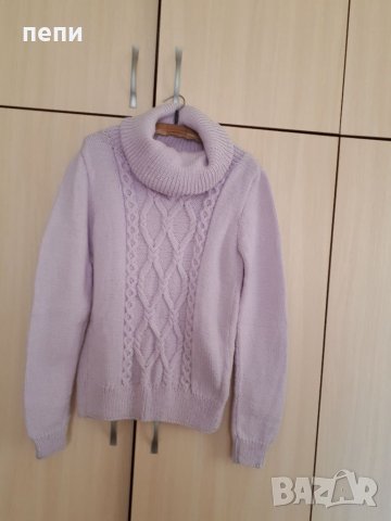 Уникален дамски пуловер-нов, снимка 1 - Блузи с дълъг ръкав и пуловери - 35251138