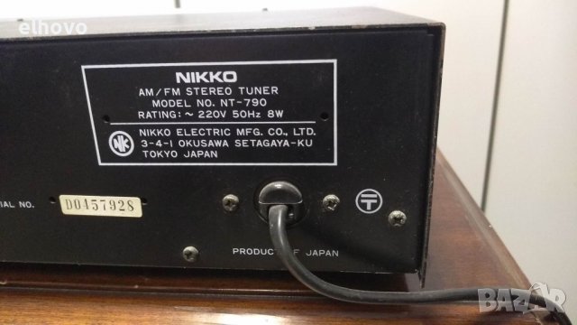 Стерео тунер NIKKO NT-790, снимка 5 - Ресийвъри, усилватели, смесителни пултове - 39414213
