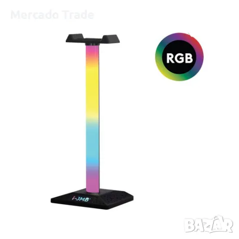 Стойка за слушалки Mercado Trade, С LED светлини, снимка 2 - Селфи стикове, аксесоари - 47418477