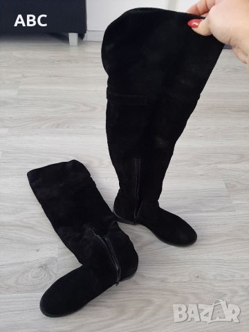 Дамски чизми Tamaris,естествен велур, снимка 5 - Дамски ботуши - 38238989