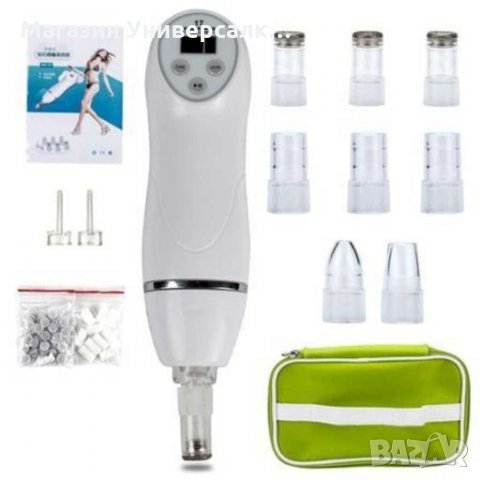 Уред за диамантено микродермабразио, вакуум за лице, акне, бръчки, черни точки, пилинг, снимка 1