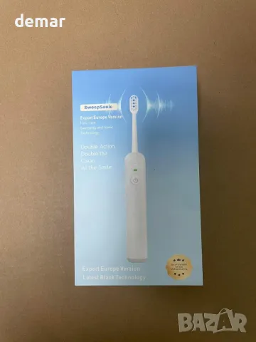 Електрическа звукова четка за зъби с 3 глави и 6 режима на почистване, 50000 VPM, бяла, снимка 10 - Други - 49275420