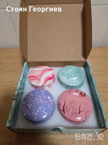 Комплект от 4 ароматни свещи с цитронела. Изработени са от натурален соев восък, снимка 3 - Други стоки за дома - 53250762