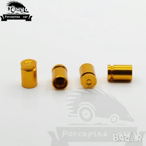 Капачки патрони за кола гилзи устойчиви цветни алуминиеви красиви тапи за вентили за автомобилни джа, снимка 3 - Аксесоари и консумативи - 28038348