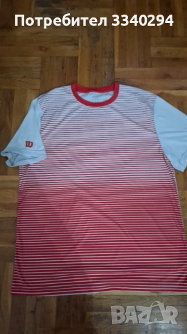 Оргинални тениски Wilson, размер XXL, снимка 3 - Тениски - 53330300