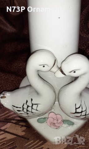 СТАРА ПОРЦЕЛАНОВА ВАЗА.ПЛАСТИКА., снимка 5 - Антикварни и старинни предмети - 32760078