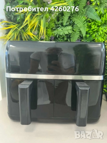 Двоен Air fryer T&G BEST COOKING 32847A0 - отделни LED дисплеи за всяка зона, снимка 4 - Други стоки за дома - 52569677