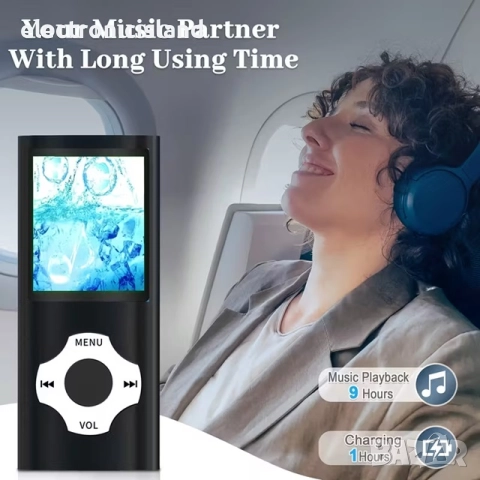 преносим MP3/MP4 плейър с възпроизвеждане на видео, FM радио, USB, MP3, LED, слот за SD карта , снимка 4 - MP3 и MP4 плеъри - 52250648