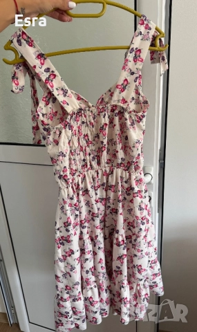 Лятна рокля с цветя, снимка 2 - Рокли - 51624804