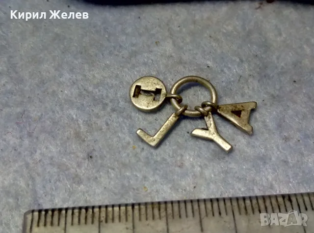 СТАРА ВИНТИДЖ АРТ СРЕБЪРНА ВИСУЛКА БУКВИЧКИ СРЕБРО ВИСОКА ПРОБА ХУДОЖЕСТВЕНА РЪЧНА ИЗРАБОТКА 49841, снимка 7 - Антикварни и старинни предмети - 49606000