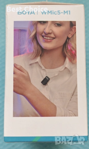 Професионален безжичен микрофон Boya Ultracompact 2.4  WMic5-M1 Dual-Channel, снимка 11 - Микрофони - 52818508