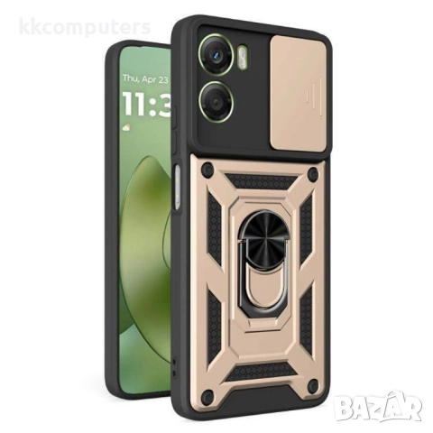 Магнитен калъф Ring Holder за Motorola Moto G06 4G / Moto G06 Power 4G- PC +TPU, Капак за камерата, , снимка 3 - Калъфи, кейсове - 52725903