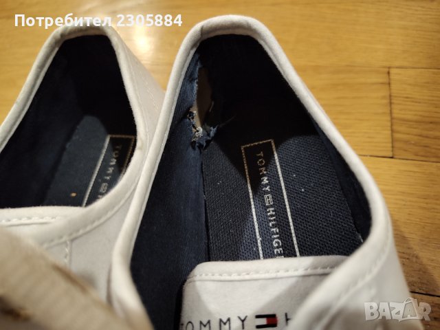 Бели дамски кецове Tommy Hilfiger , снимка 7 - Маратонки - 43111198