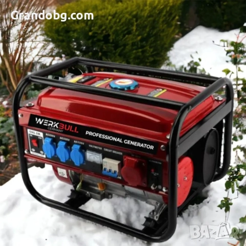 Немски Агрегат WerkBull 3,5 киловата - четиритактов Генератор за ток, снимка 2 - Генератори - 52421657