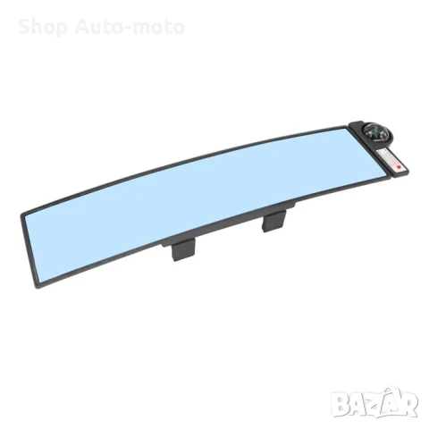 Огледало за обратно виждане Automat, С компас и термометър, Огледало 30.7см, снимка 2 - Аксесоари и консумативи - 50868788