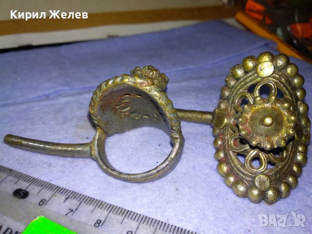 Стар КОЛЕКЦИОНЕРСКИ ЕТНОГРАФСКИ ПЛЕМЕНЕН САЧАНЕН ПРЪСТЕН За ПАЛЕЦ на КРАКА ИНДИЯ 1930те 2 Броя 41311, снимка 15 - Антикварни и старинни предмети - 43666272