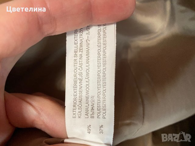 Бежово палто с вълна, снимка 3 - Палта, манта - 27543170